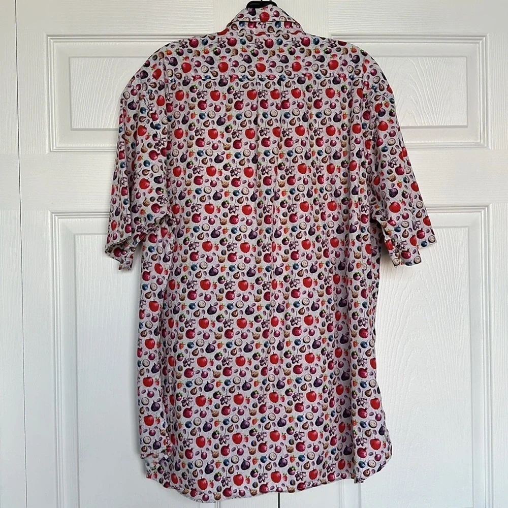 MIRTO vegetable print button down shirt - Picture 8 of 10